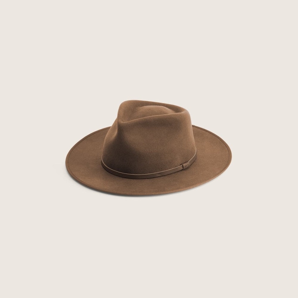 Will + Bear Calloway Tan | Brown Widebrim Fedora NWOT Medium
